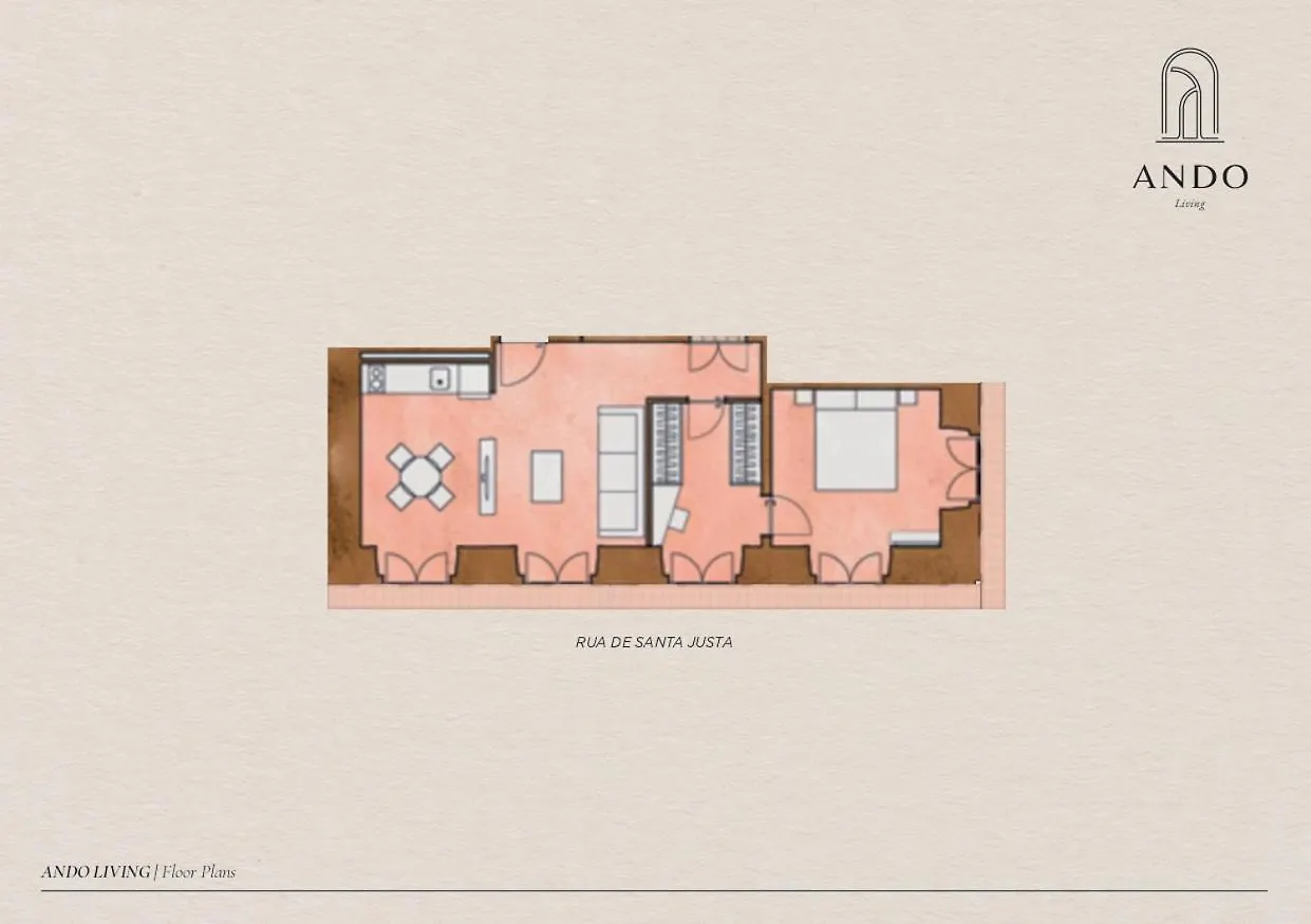 Ando Living - Santa Justa 79 House Apartment Lisbon